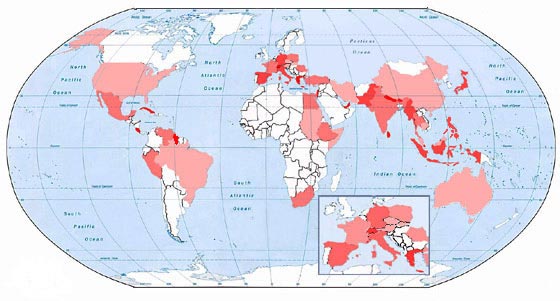 Геопоэтическая карта мира